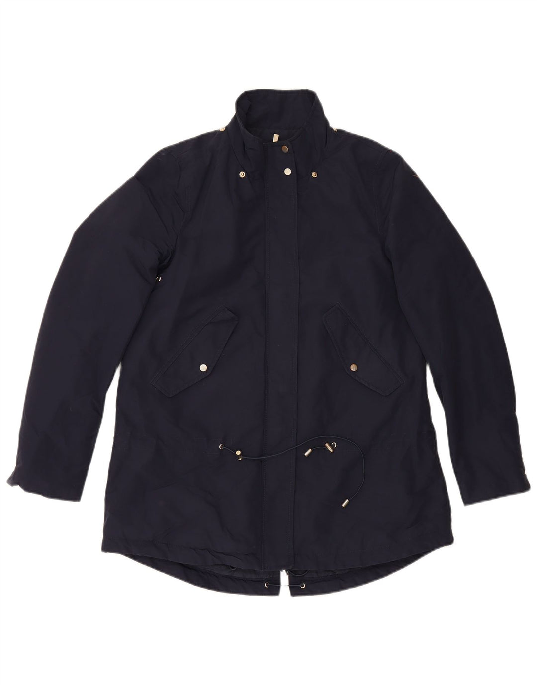 Jaqueta Parka feminina Mango UK 10 pequena azul marinho