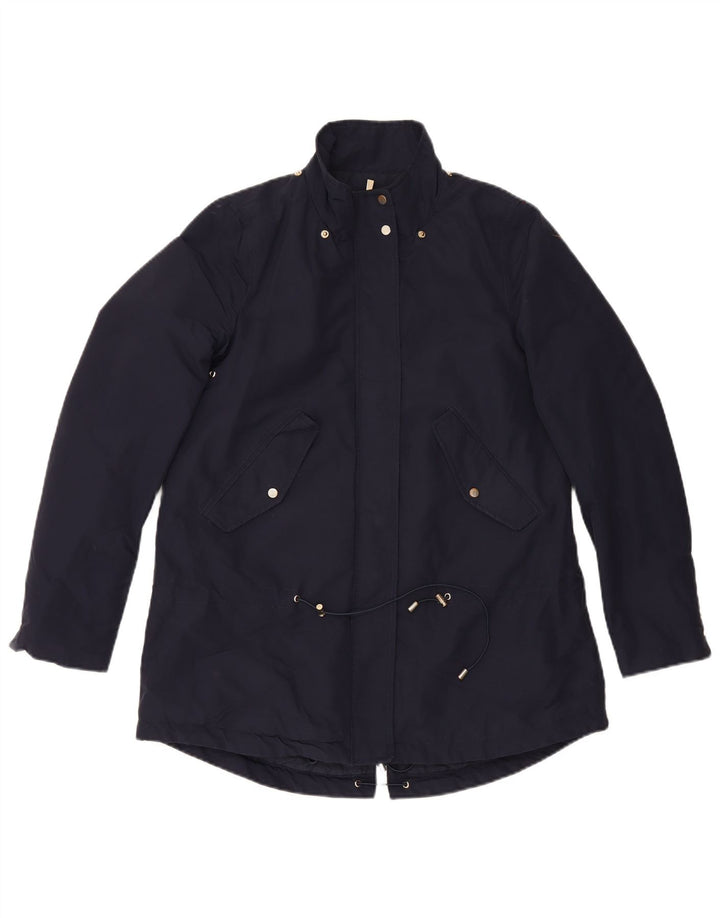 Jaqueta Parka feminina Mango UK 10 pequena azul marinho