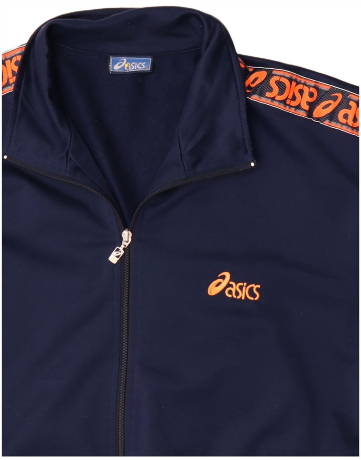 Jaqueta Asics Masculina Graphic Tracksuit XL Azul Marinho Poliéster