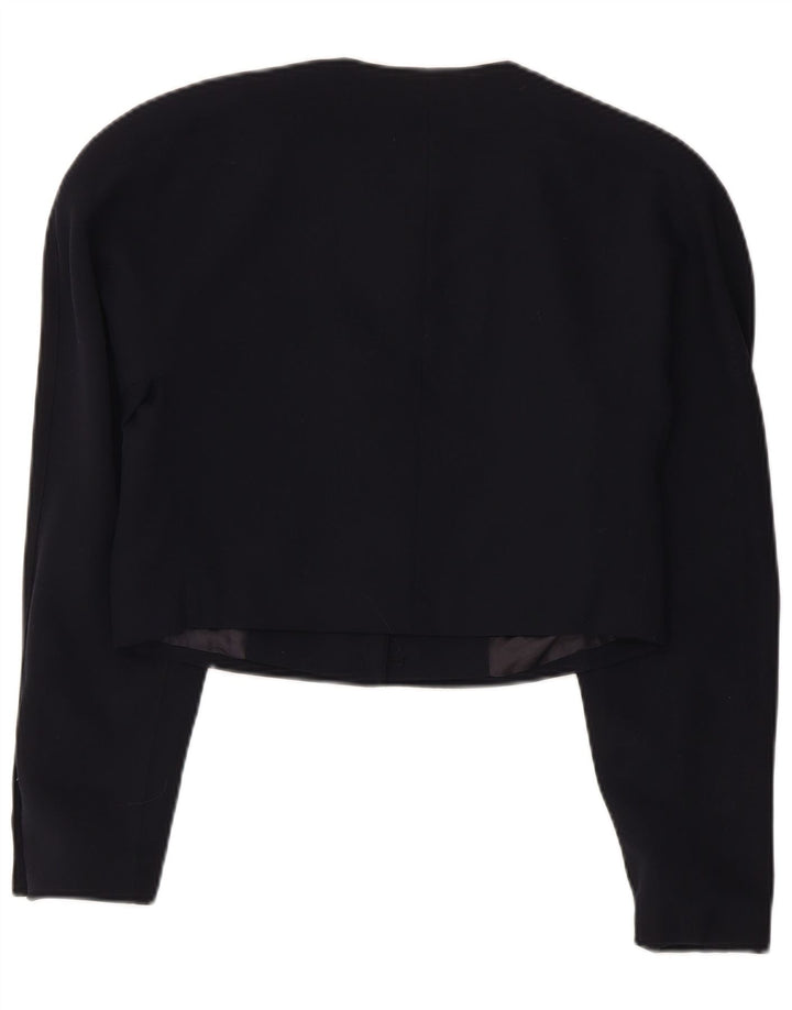 Jaqueta feminina Mondi Crop Graphic Bolero EU 38 Médio Azul Marinho