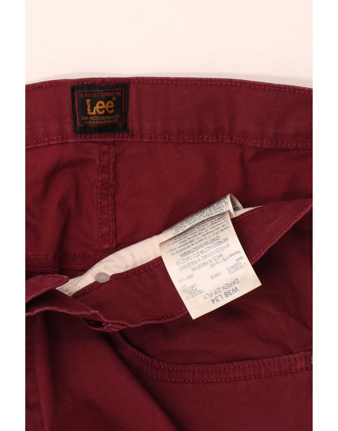 Lee Mens Casual Shorts W38 XL Marrom Algodão