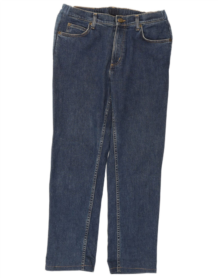 Lee Mens Brooklyn Straight Jeans W31 L28 Azul Algodão