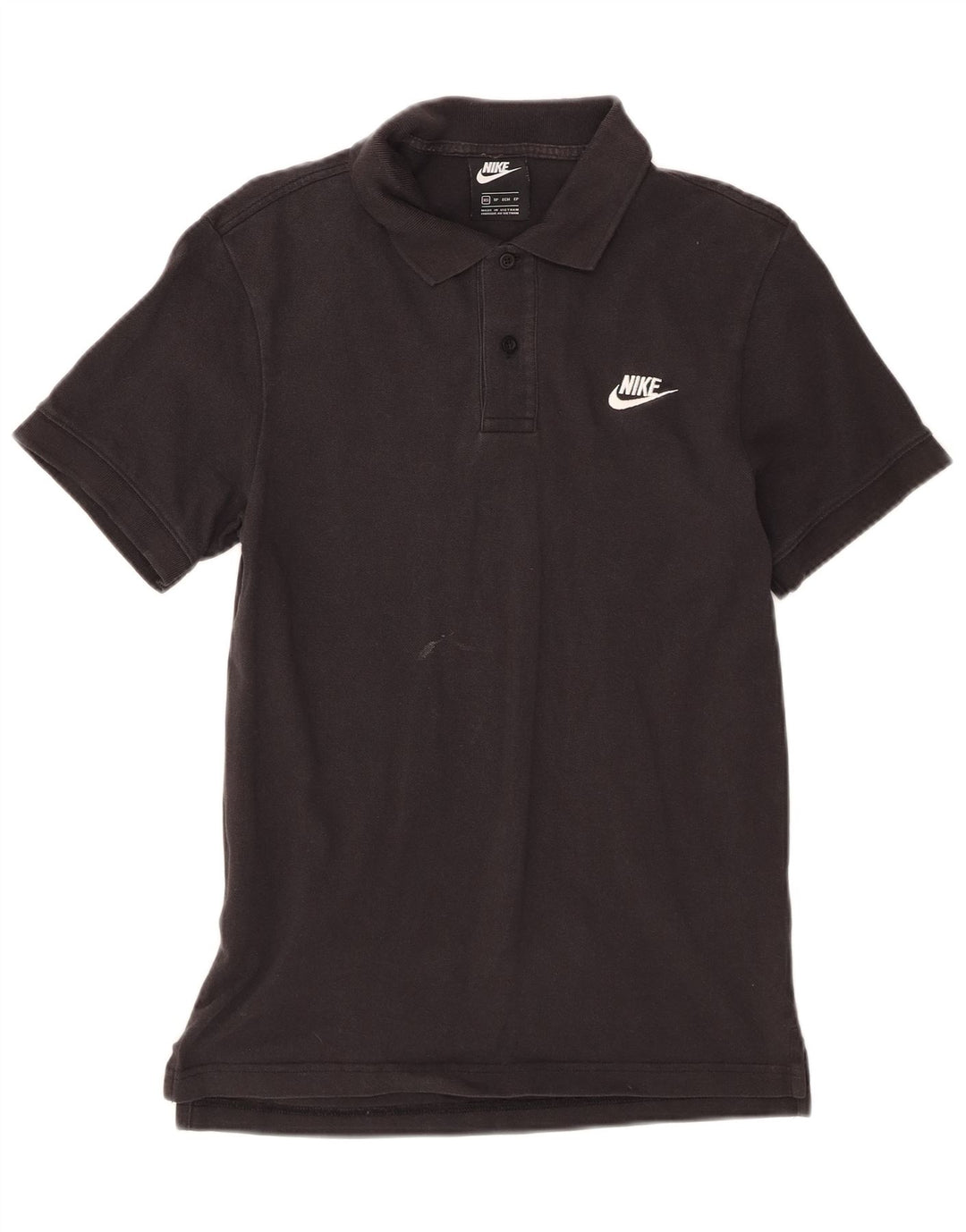 Camisa polo masculina NIKE XS preta de algodão