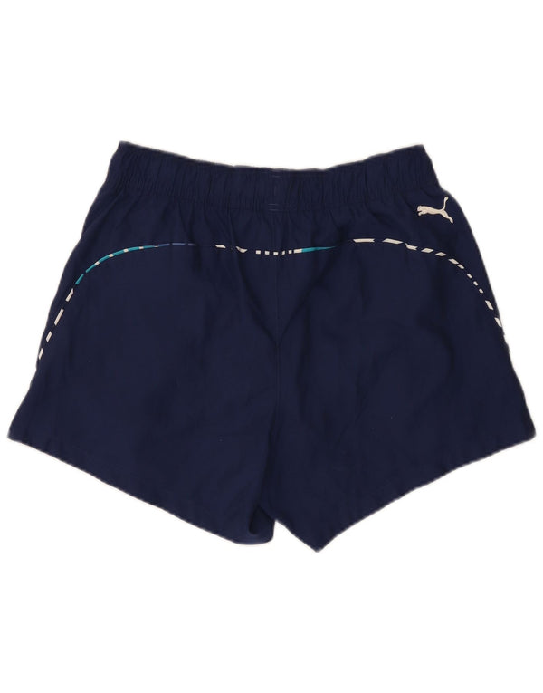 Puma Mens Graphic Sport Shorts Médio Azul Marinho Poliéster