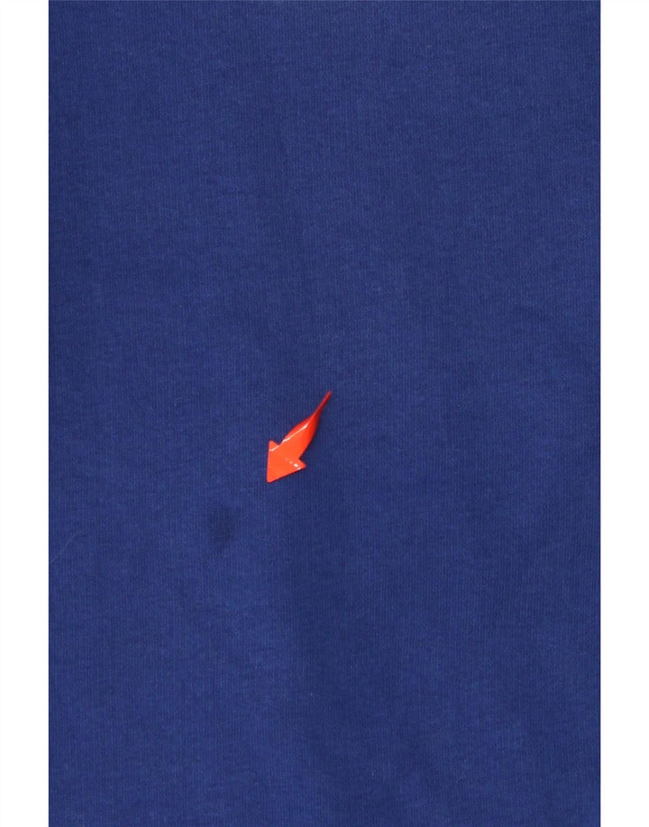 CHAMPION Suéter gráfico masculino pequeno algodão azul