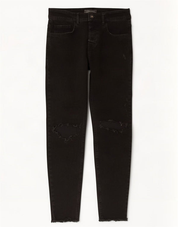 Zara Mens Slim Jeans EU 40 Médio W31 L28 Algodão Preto