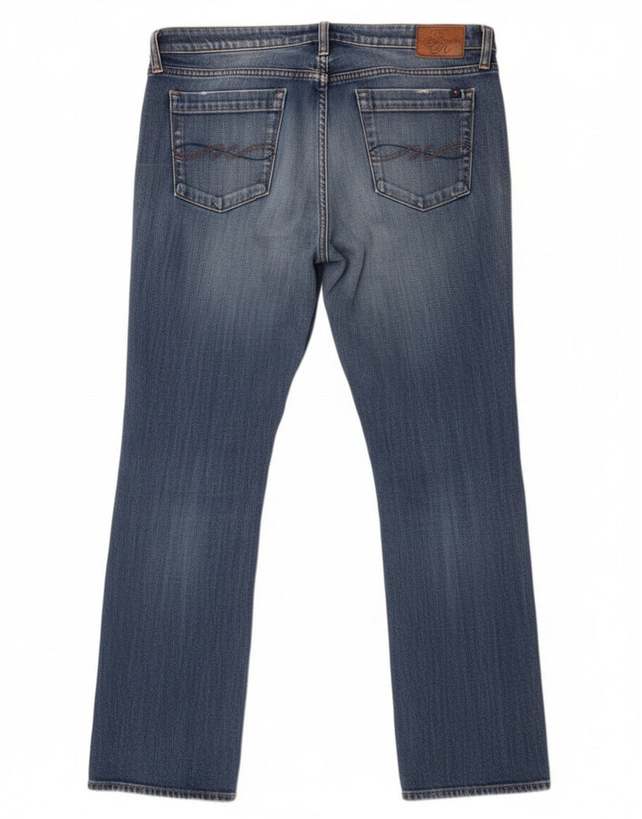 Jeans retos femininos Tommy Hilfiger W32 L30 algodão azul