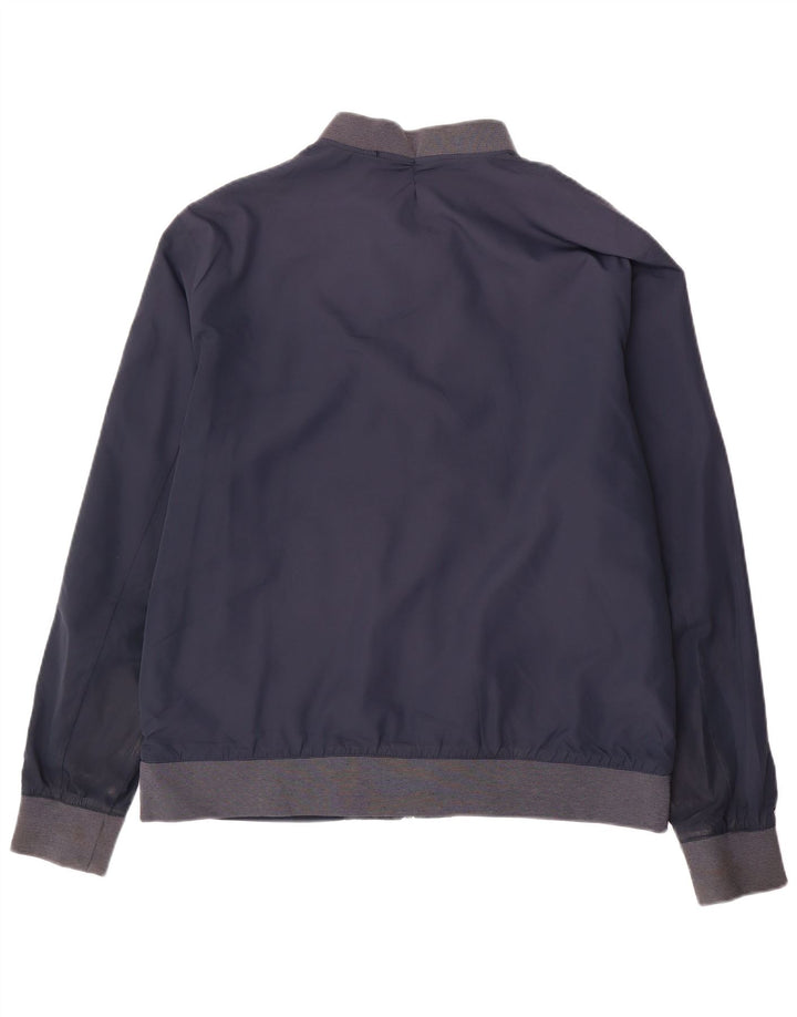 Jaqueta bomber masculina Marks & Spencer Reino Unido 40 grande poliéster azul marinho