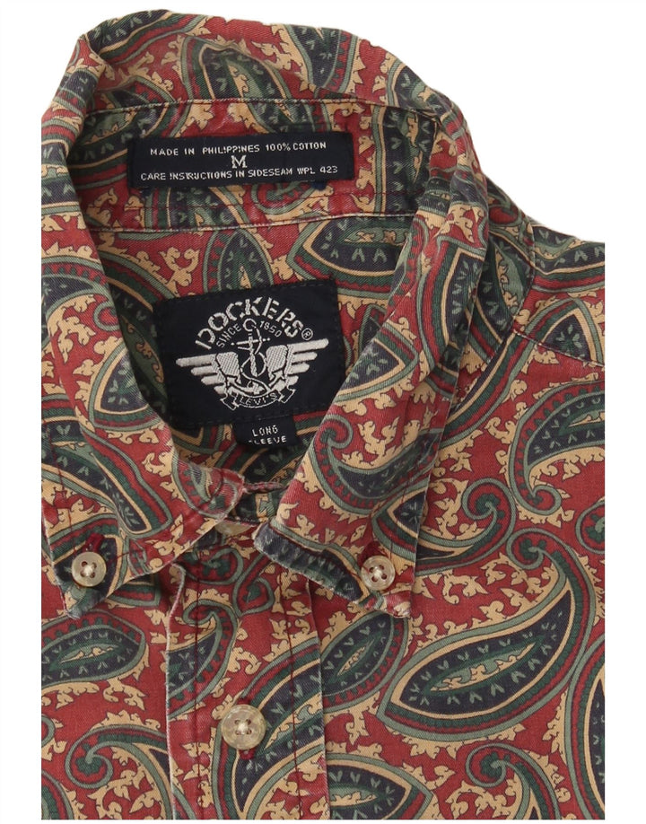 Camisa masculina Dockers média multicolorida algodão paisley