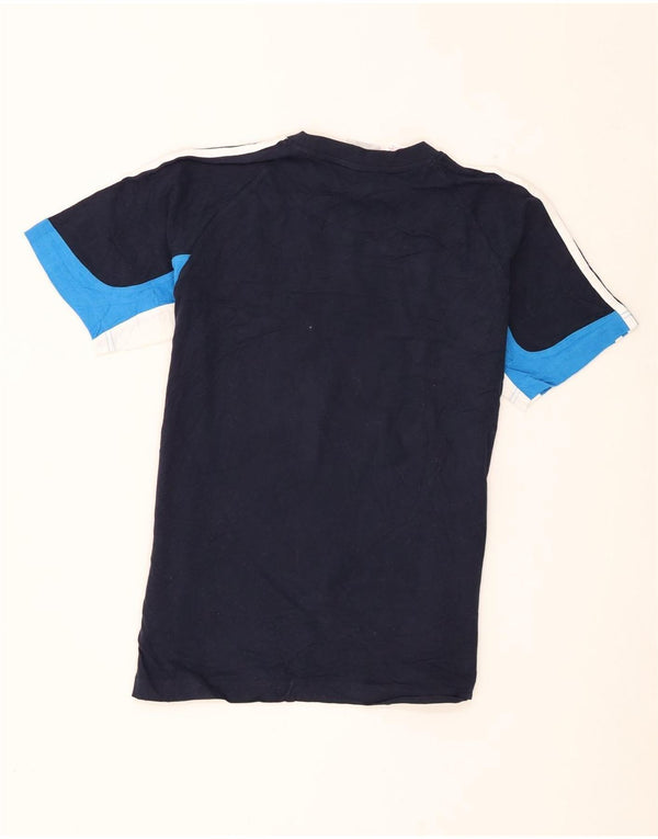 Camiseta Adidas Menino Top 15-16 Anos Azul Marinho Colorblock Algodão