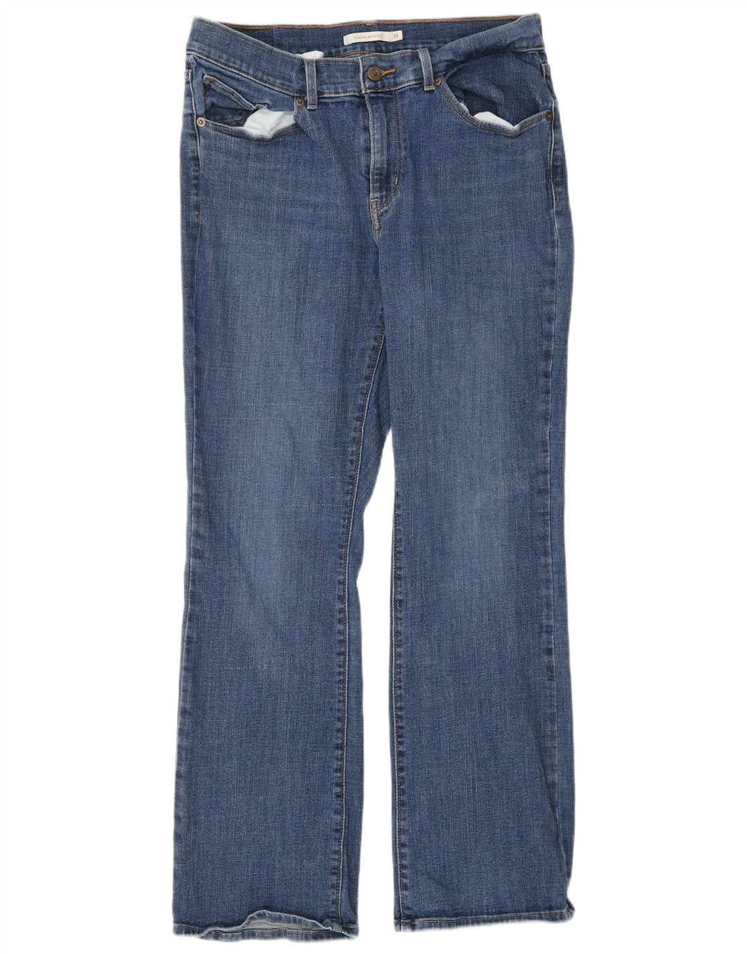 Calça Jeans Levi's Feminina Classic Bootcut US 10 Grande W30 L30 Azul Algodão