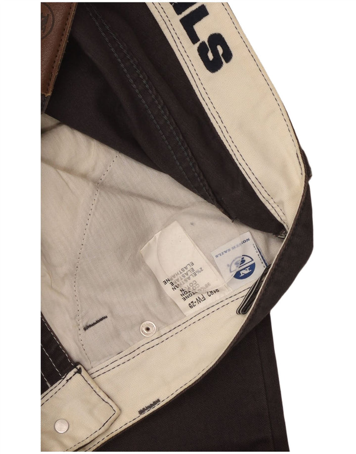 Calça masculina reta casual NORTH SAILS W32 L34 algodão cinza