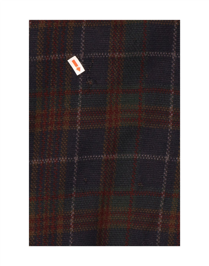 Suéter cardigã masculino Canda 2XL acrílico xadrez multicolorido