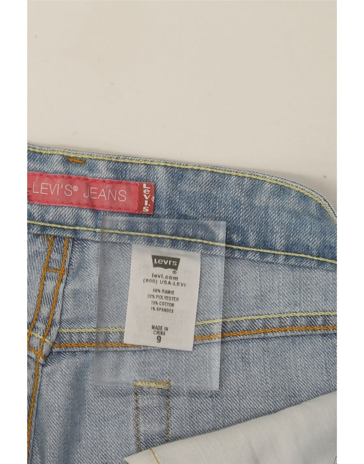 Bermuda jeans feminina Levi's US 9 médio W32 azul Rami