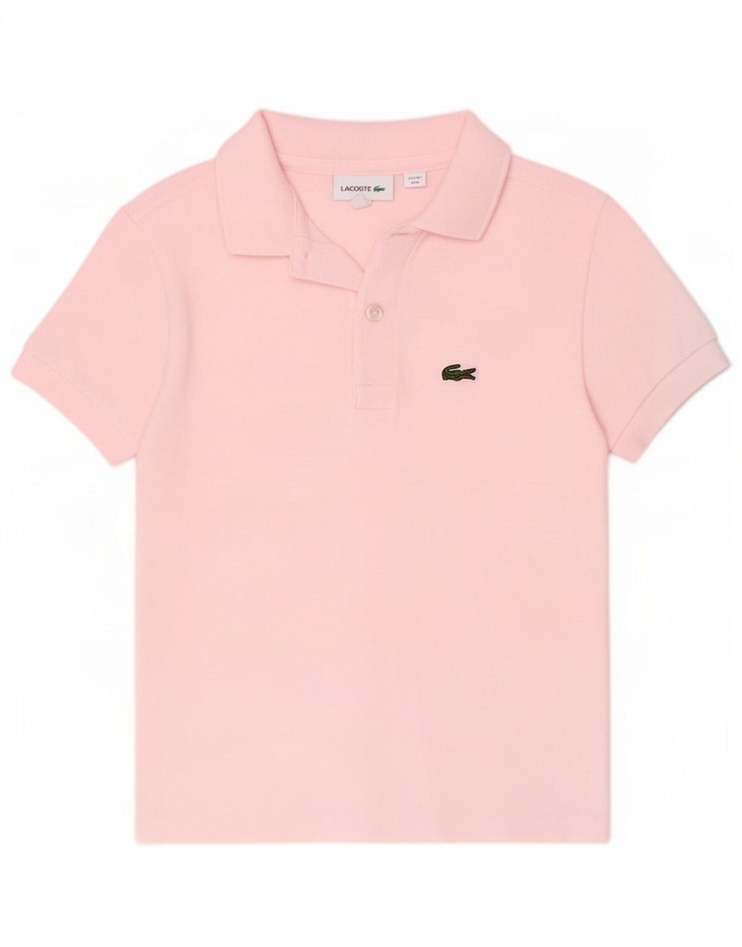 Polo Lacoste Menino 7-8 Anos Algodão Rosa