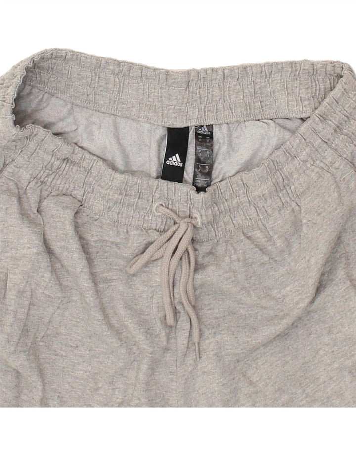 ADIDAS Womens Tracksuit Trousers UK 16 Large  Grey Cotton Vintage Adidas and Second-Hand Adidas from Messina Hembry 