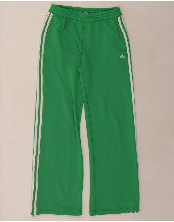 Adidas Womens Clima 365 Tracksuit Calças UK 12 Médio Verde Poliéster