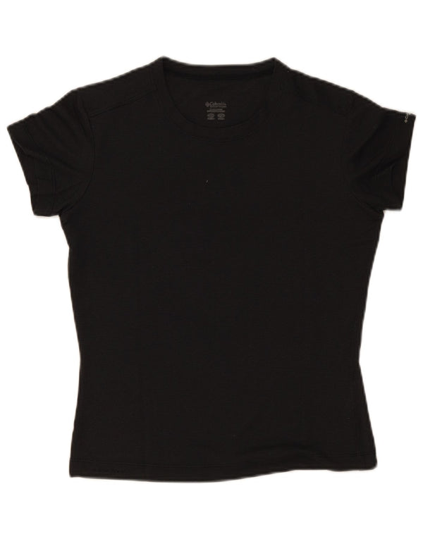 Camiseta feminina Columbia UK 12 poliéster preto médio