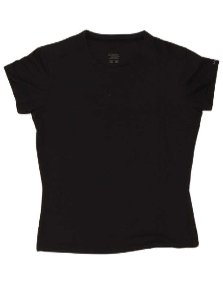 Camiseta feminina Columbia UK 12 poliéster preto médio