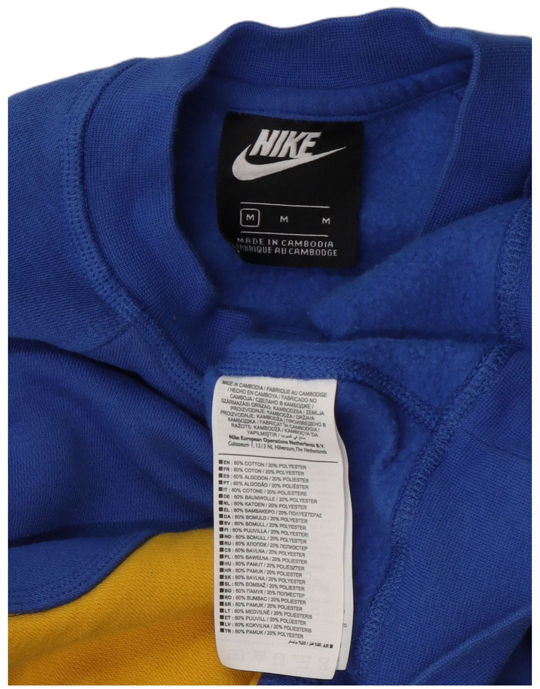 Moletom Nike Feminino Graphic Crop Jumper UK 14 Médio Azul Algodão