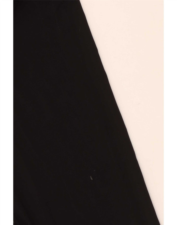 Vestido maxi feminino de manga comprida Zara UK 12 médio preto