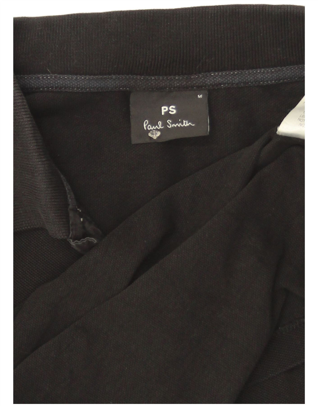 Camisa polo masculina Paul Smith de algodão preto médio