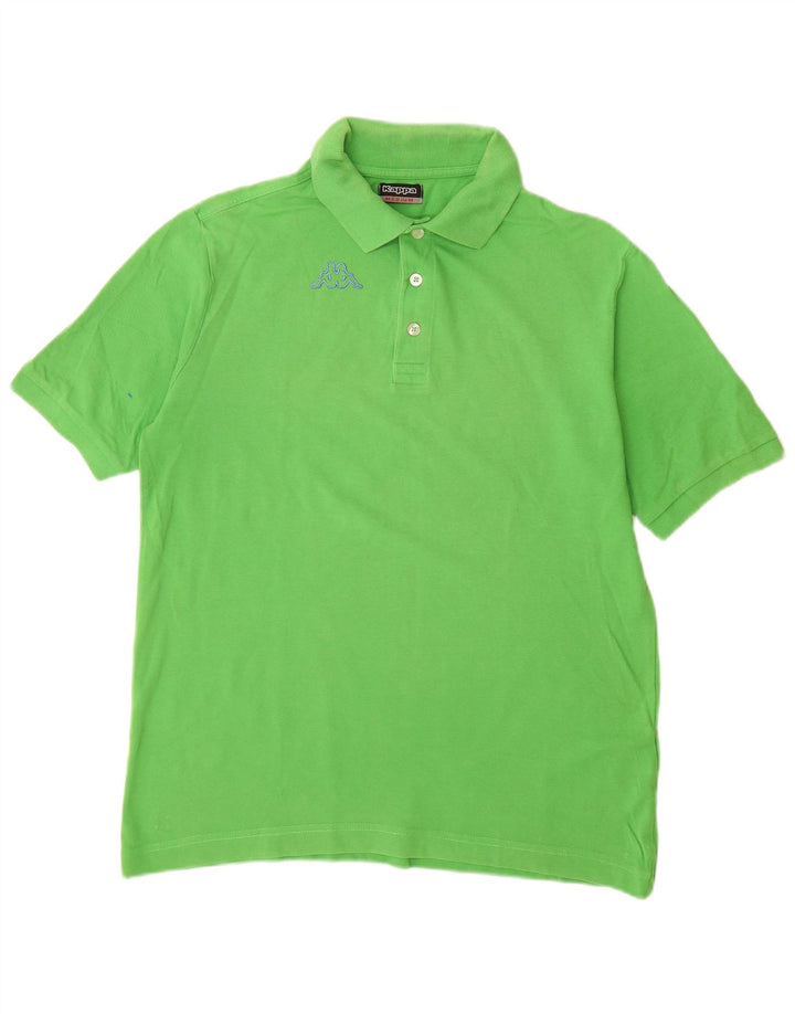 Camisa polo masculina KAPPA algodão verde médio