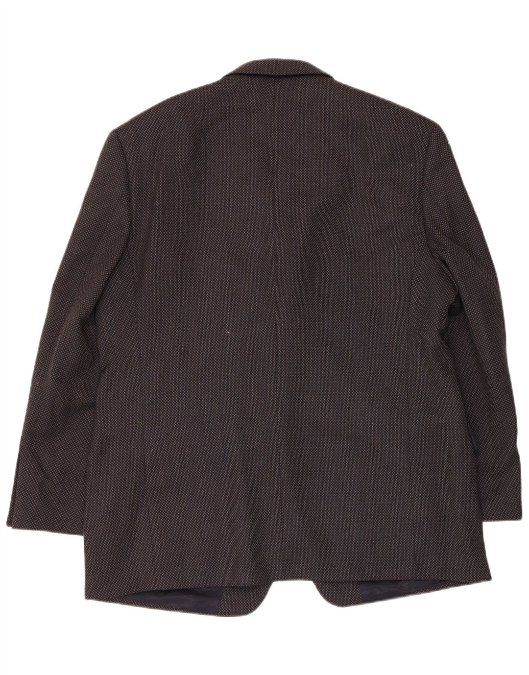 Jaqueta blazer masculina de 3 botões Marks & Spencer Reino Unido 44 XL azul marinho lã virgem