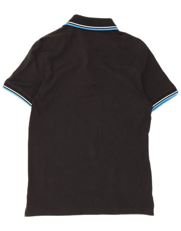 Camisa polo masculina Diadora pequena preta