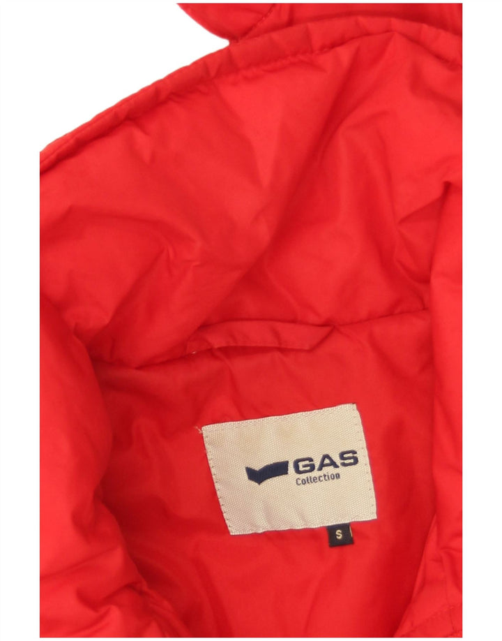 Jaqueta acolchoada feminina Gas UK 10 pequena vermelha