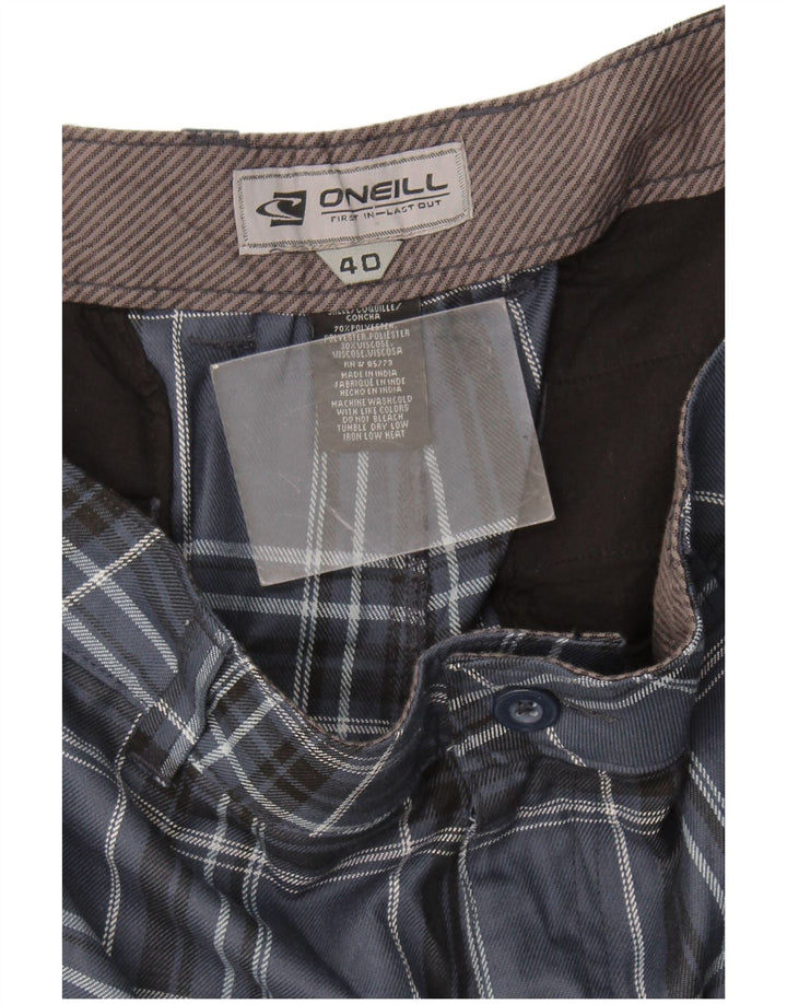 Shorts Chino Masculino O'Neill W40 XL Azul Marinho Xadrez Poliéster
