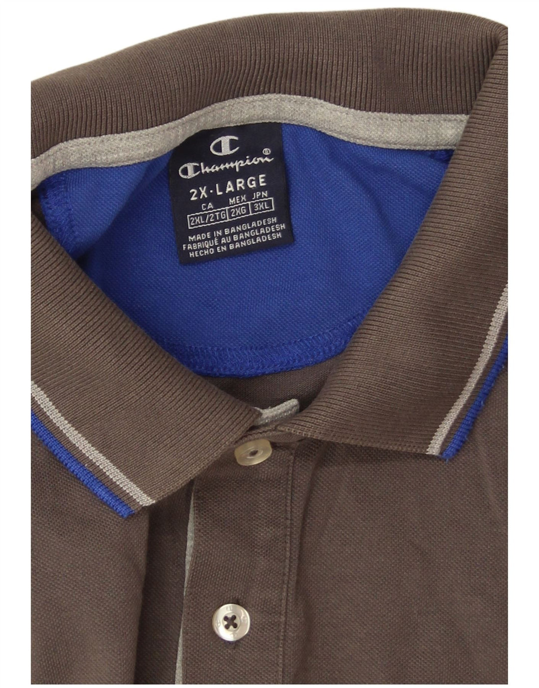 Camisa polo masculina Champion 2XL cinza