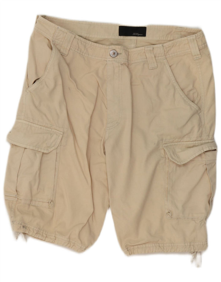 LES COPAINS Mens Cargo Shorts IT 48 Médio W32 Algodão Bege