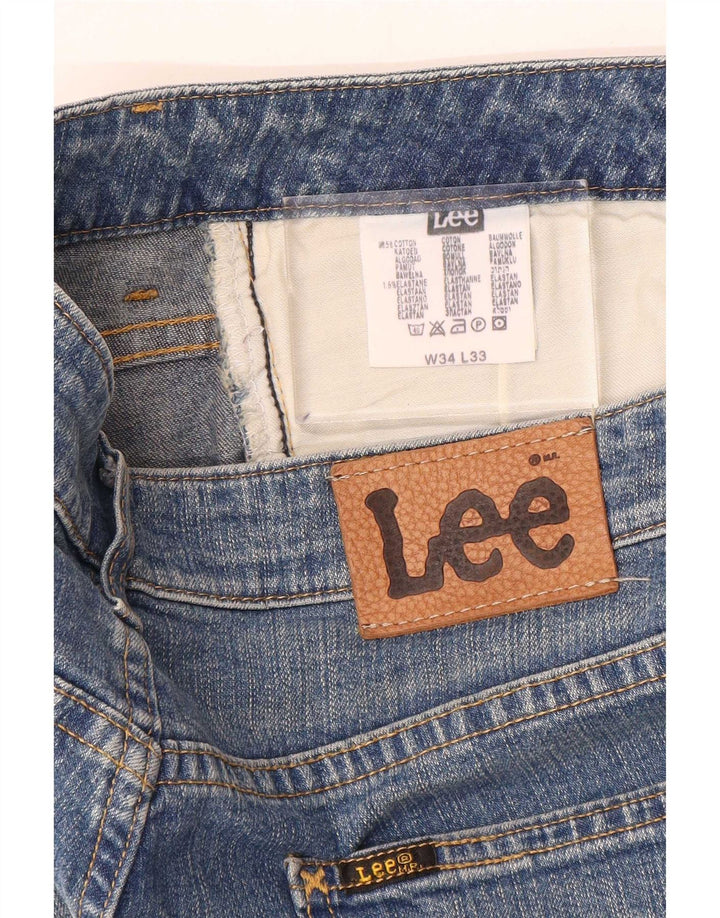 Lee Mens Bootcut Jeans W34 L33 Azul Algodão