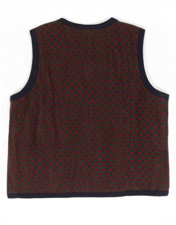 Colete feminino Best Company UK 14 médio floral multicolorido