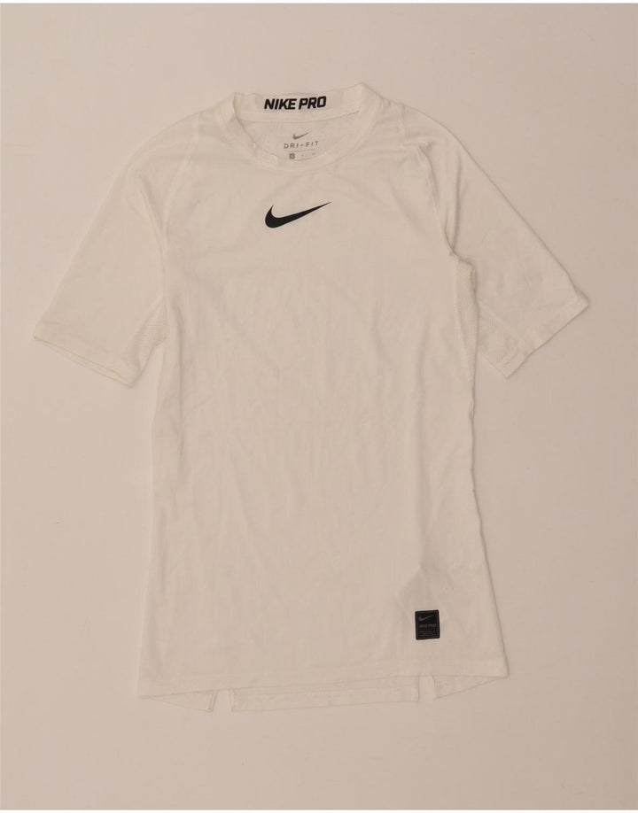Camiseta Nike Masculina Dri Fit Graphic Top Pequeno Poliéster Branco