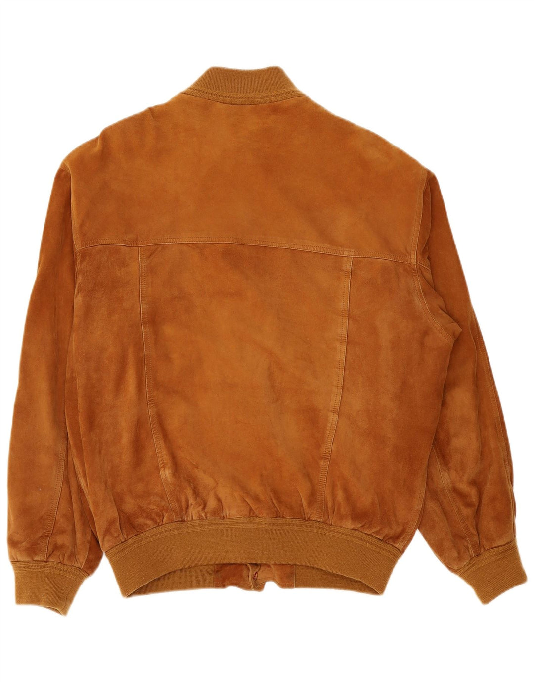 Jaqueta bomber masculina vintage de camurça IT 54 2XL couro marrom