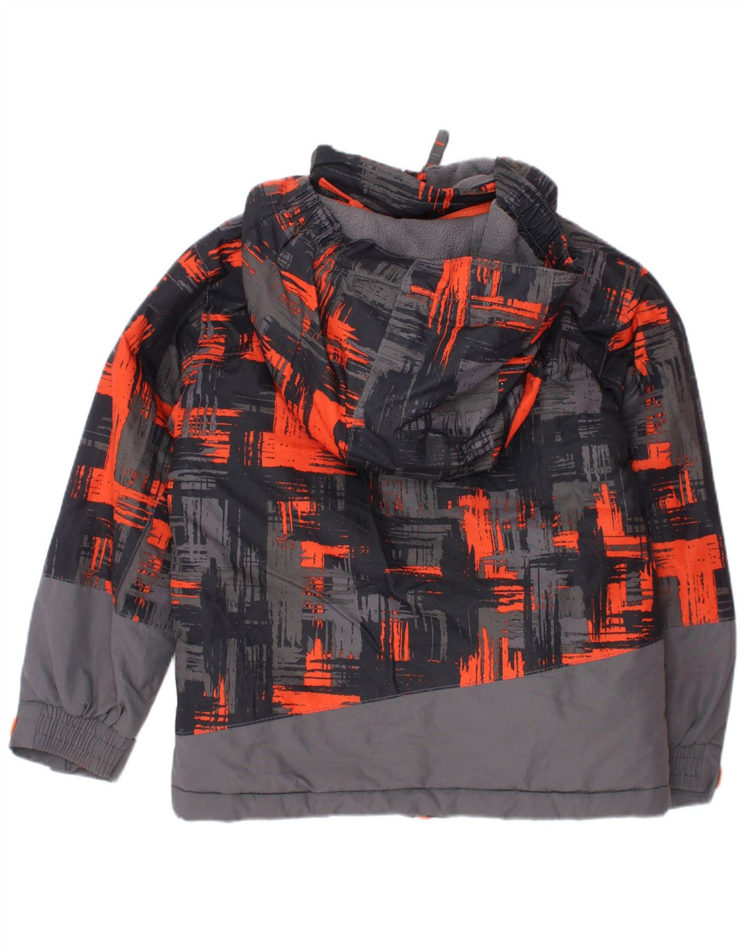 Jaqueta corta-vento com capuz para meninos Mountain Warehouse 3-4 anos cinza xadrez
