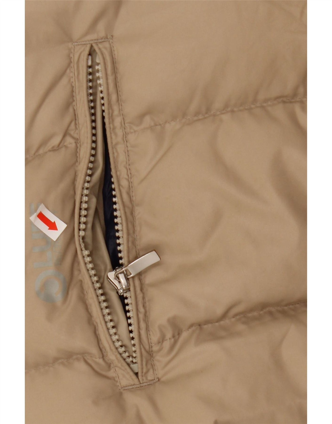 Colete acolchoado reversível masculino North Sails UK 40 grande nylon bege