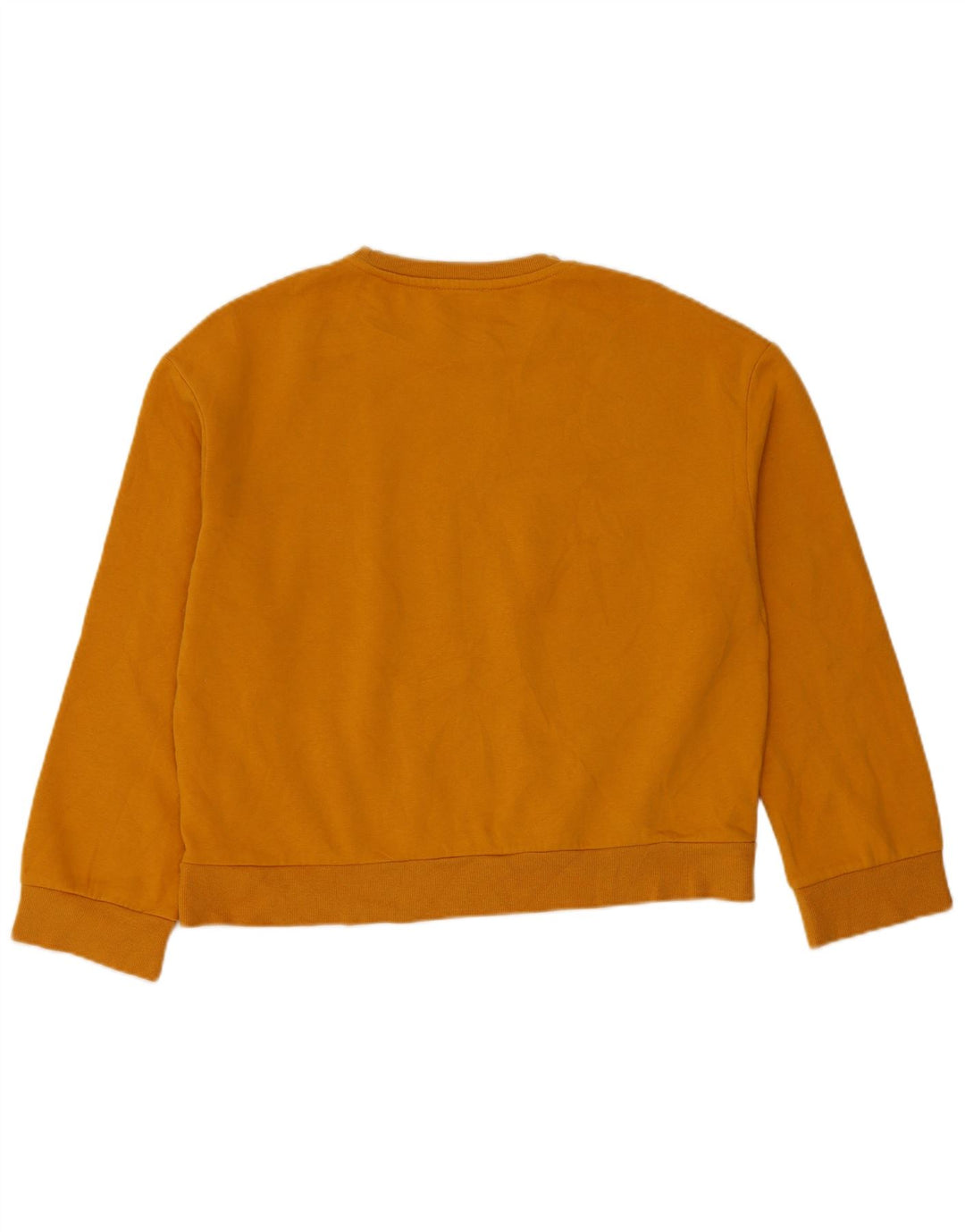 Zara moletom feminino oversized jumper UK 10 pequeno algodão laranja