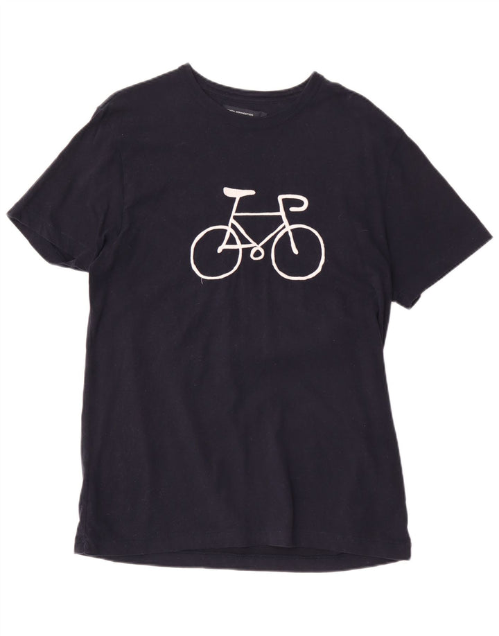 Camiseta masculina French Connection de ajuste regular com estampa gráfica azul médio