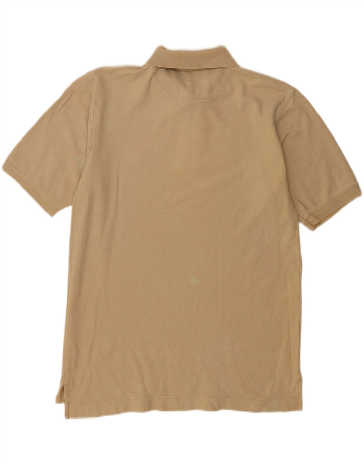 Camisa polo masculina Timberland pequena algodão bege