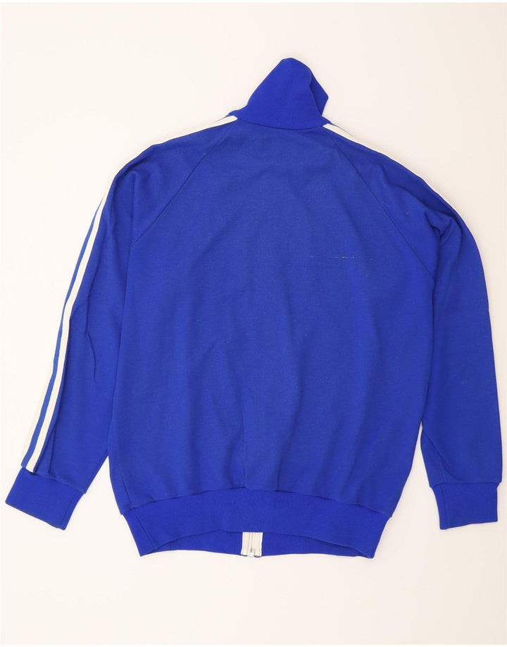 Jaqueta vintage masculina de agasalho grande azul
