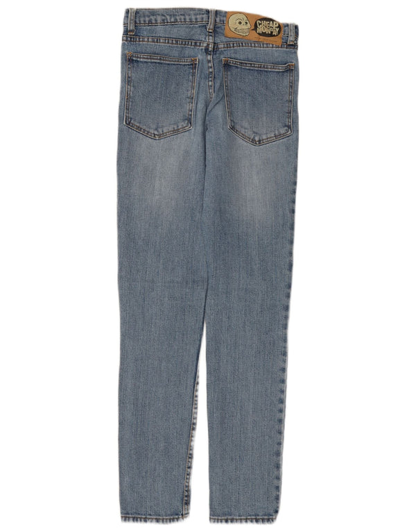 CHEAP MONDAY Mens Slim Jeans W28 L32 Algodão Azul