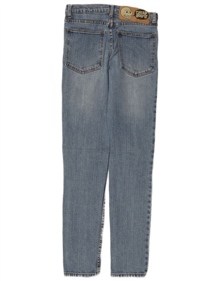 CHEAP MONDAY Mens Slim Jeans W28 L32 Algodão Azul