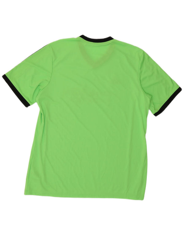 Camiseta Adidas Masculina Climalite Graphic Top XL Verde Colorblock Poliéster