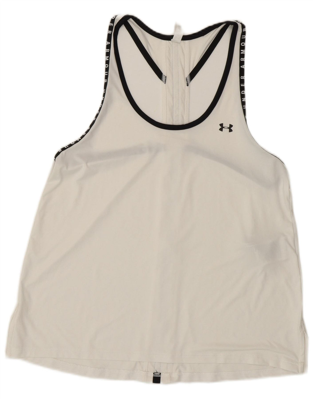 Under Armour Womens Graphic Vest Top UK 14 Médio Off White Poliéster