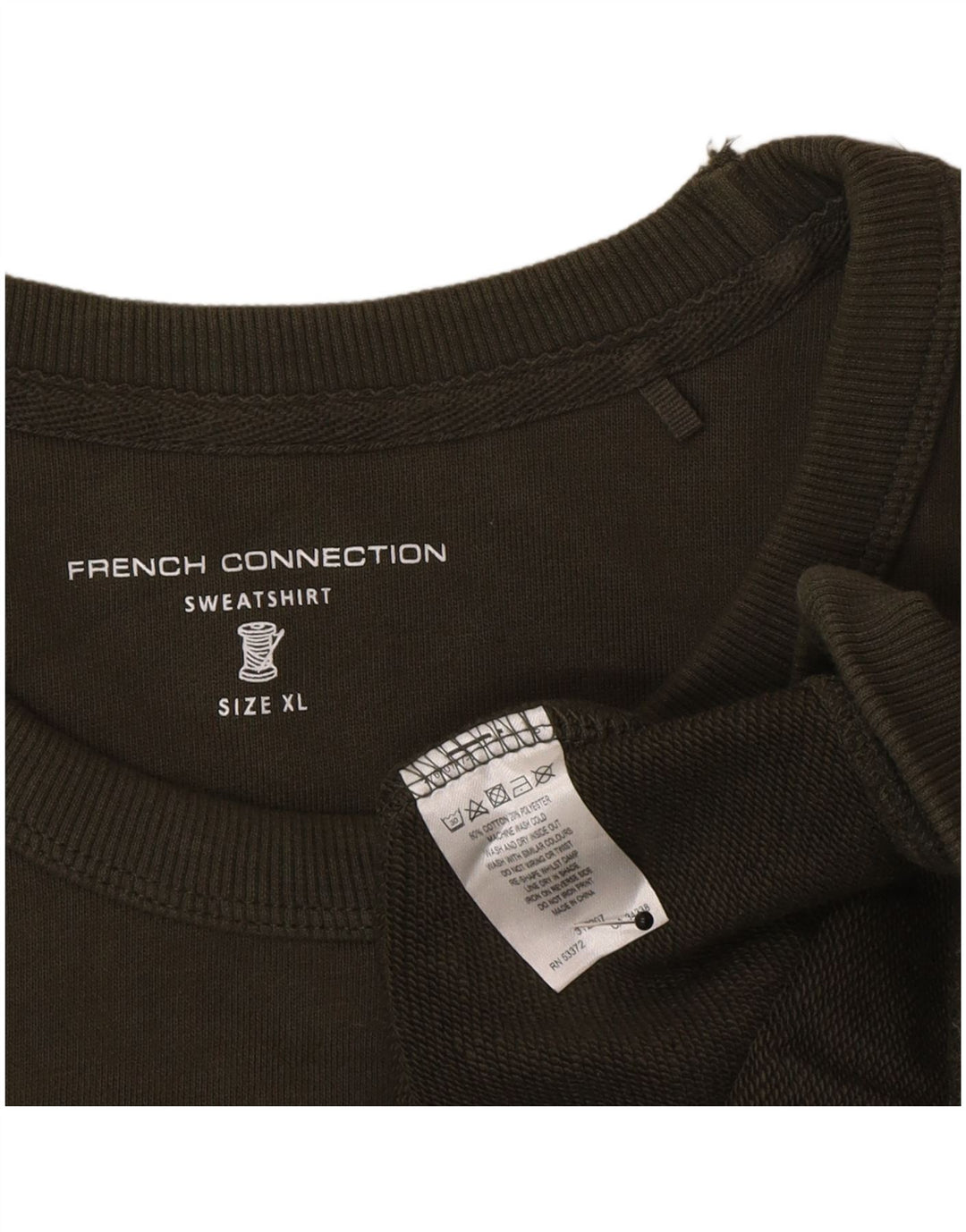 Moletom masculino French Connection Jumper XL algodão cáqui