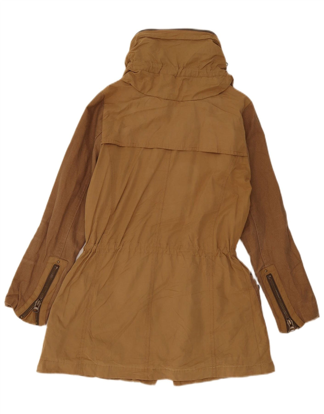 Jaqueta Parka Oversized Zara Feminina Reino Unido 6 XS Bege