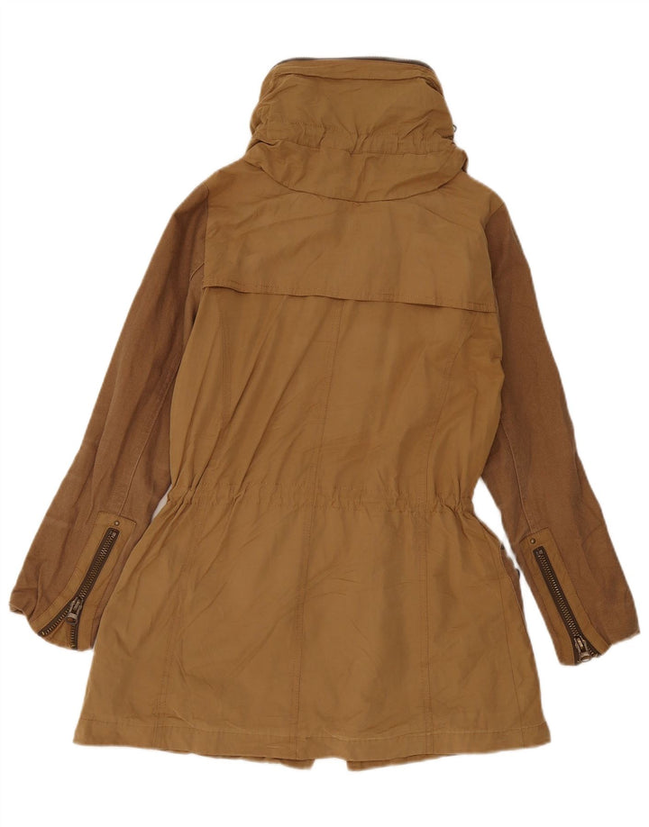 Jaqueta Parka Oversized Zara Feminina Reino Unido 6 XS Bege